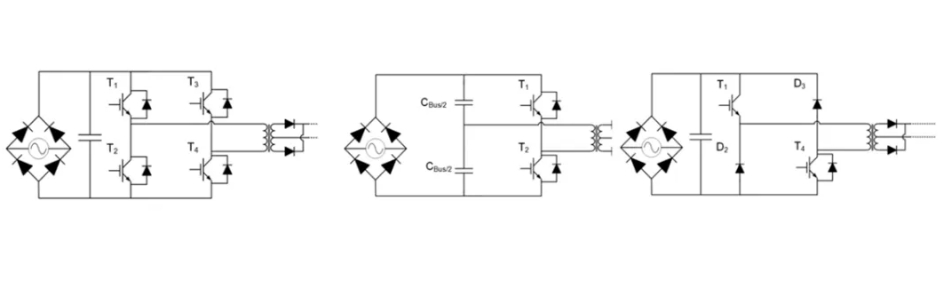 全桥、半桥和双管正激拓扑结构